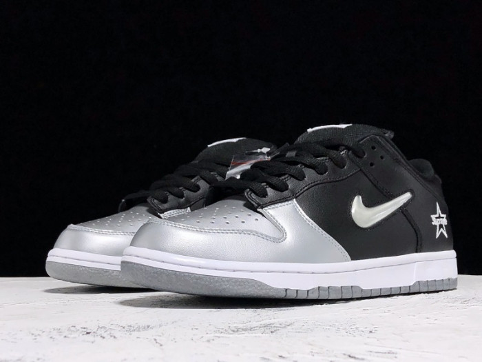 Nike SB Dunk Low S*p*e Jewel Swoosh Silver CK3480-001