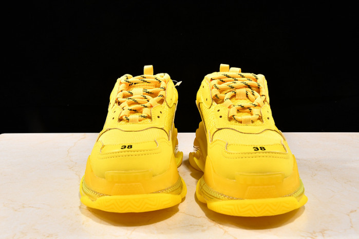 Ba*len*cia*ga TRIPLE S TRAINERS CLEAR SOLE TRAINER YELLOW W09O5 8126