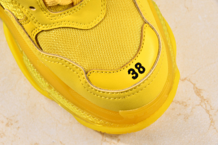 Ba*len*cia*ga TRIPLE S TRAINERS CLEAR SOLE TRAINER YELLOW W09O5 8126