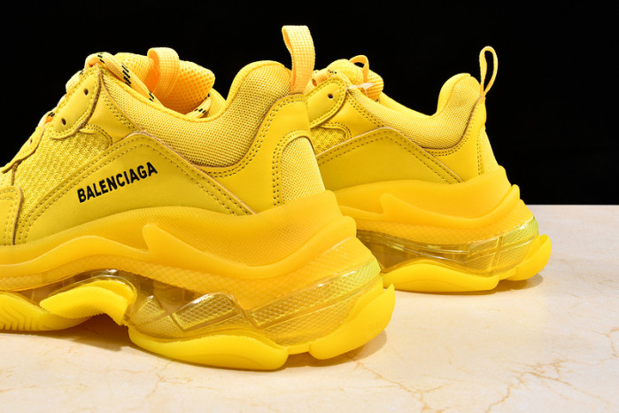 Ba*len*cia*ga TRIPLE S TRAINERS CLEAR SOLE TRAINER YELLOW W09O5 8126