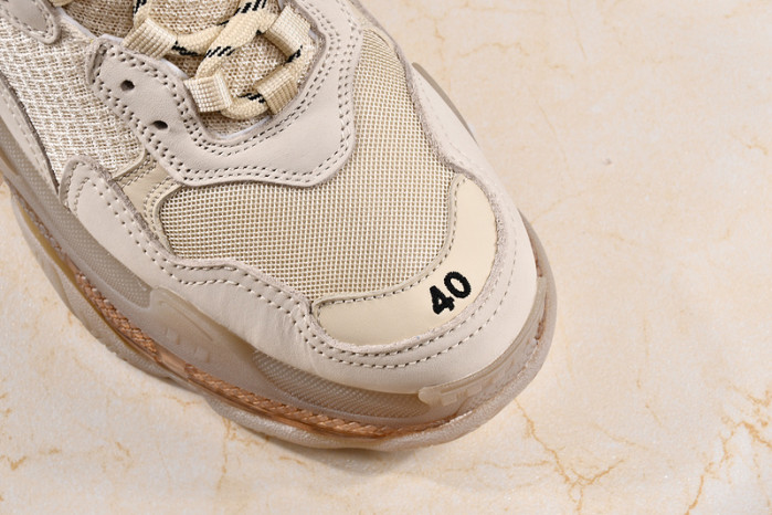 Ba*len*cia*ga TRIPLE S TRAINERS CLEAR SOLE TRAINER WHITE W09O5 8123